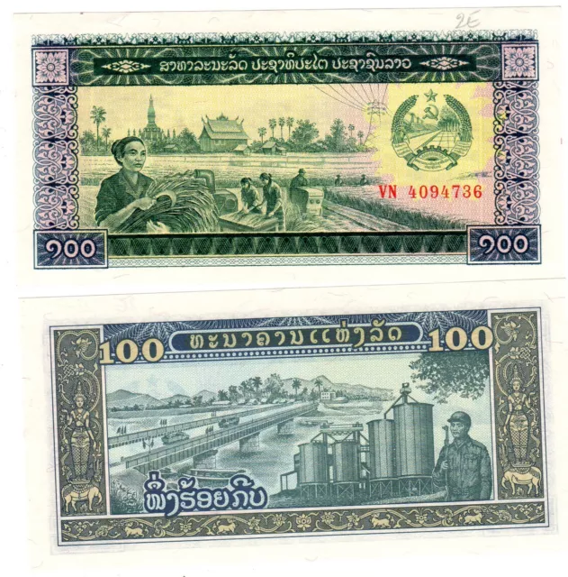 LAOS LAO Billet 100 KIP ND 1979 P30a NEUF UNC