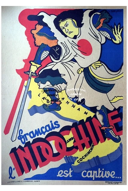 INDOCHINE Rf53 - POSTER HQ 40x60cm d'une AFFICHE VINTAGE