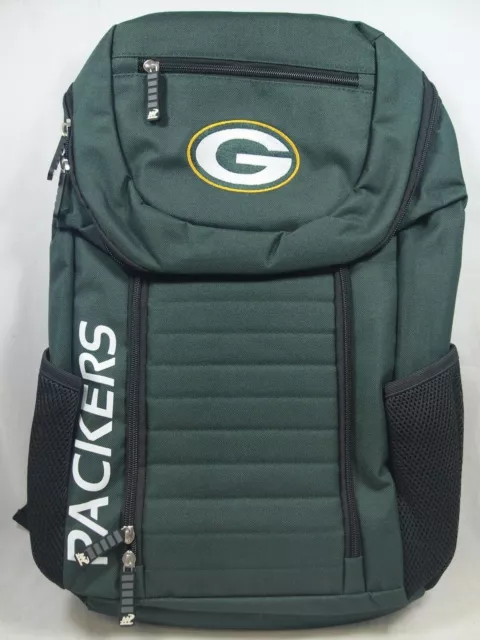 NFL Official Green Bay Packers Northwest Topliner Green Backpack Bag New