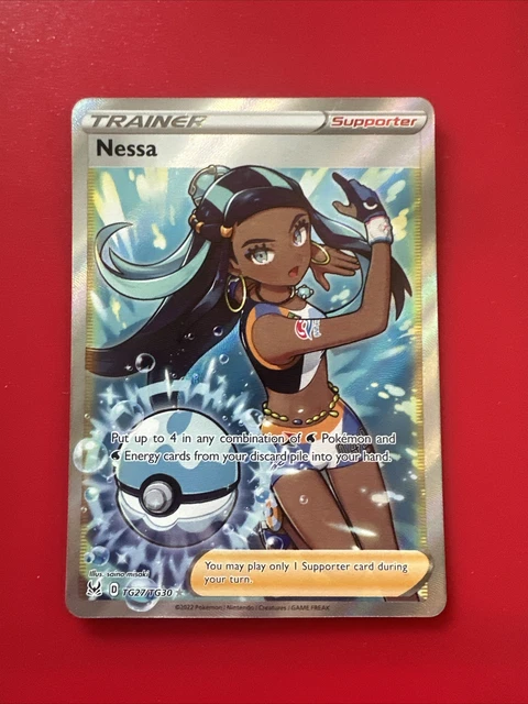 Pokemon Card Nessa TG27/TG30 Trainer Gallery Lost Origin Full Art Trainer N/M