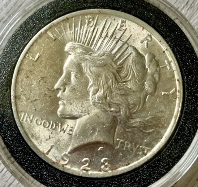 1923-P Philadelphia Mint Peace Dollar $1 Old US 90% Silver Collectible Coin