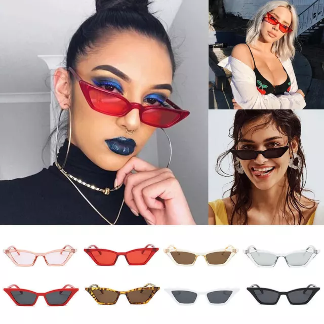 Vintage Sunglasses Women Cat Eye Luxury Brand Ladies Sun Glasses Retro Small Y2K