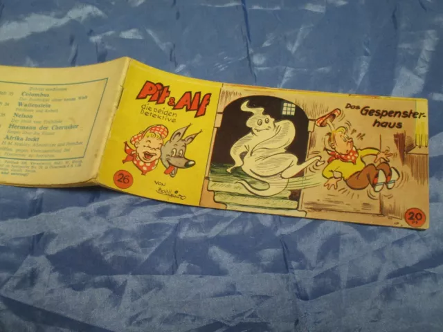 Pit & Alf ,  Nr. 26  , Piccolo Comics 50er Jahre  , Original Lehning Comic
