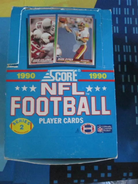 1990 Score Football Series 2 Hobby Box 36 Packs Brand New