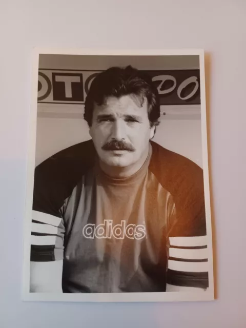 Photographie originale ancienne football entraîneur Guy David (Caen) 1996