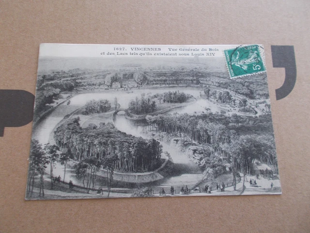 Cpa  94  Vincennes Val De Marne  Vue Generale Bois Et Lacs Sous Louis Xiv