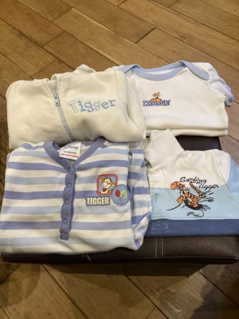 Baby Boy Bundle Disney Tigger Clothes Aged 6-9 Months (5 Items)