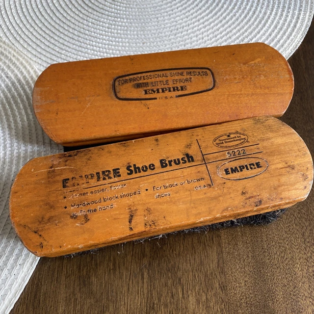 Shoe shine brushes By Empire 7.5 X 2.5 (2).