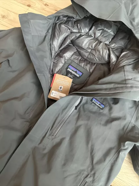 NEW PATAGONIA PRIMO Puff Jacket Forge Grey Mens Small Gore Tex Ski 800 NWT NEW 449.95 PicClick