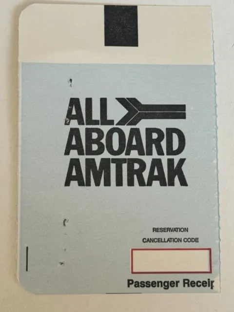 Amtrak Ticket Stub Dallas Tx To Chicago Ephemera Collectible Train Railroad