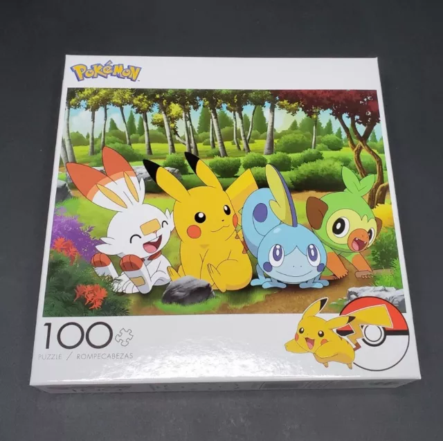 POKEMON 100 PIECE Jigsaw Puzzle Pikachu & Galar Starter Buffalo
