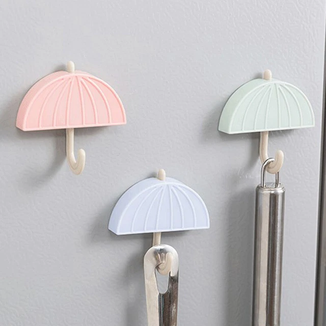 Supporto magnetico adsorbimento a forma di ombrello cartone animato a forma di parete chiave magnetica appiccicoso HoH7