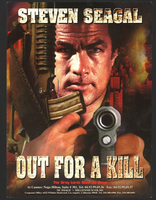 Out for a Kill 2003 brochure promozionale del film originale STEVEN SEGAL