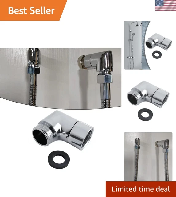 Produktbild von 135° Duschkopf Adapter – Verlängerung & Winkelstück Für Handbrause, Ideal Für Regenduschen