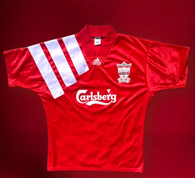 Liverpool Football Shirt 1992 1993 Adidas 100 Years Centenary 44 46 Extra Large.