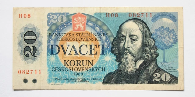 Czechoslovakia 20 Korun 1988 Banknote