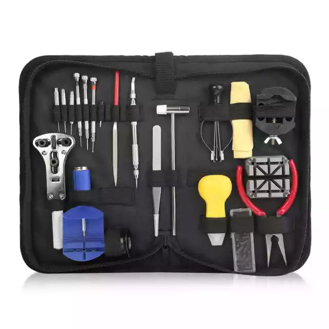 21 PCS Watch Repair Tool Kit Case Opener Spring Bar Tool-Hand Remover with Case