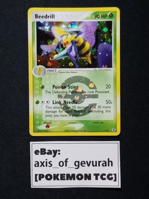 Beedrill Reverse Holofoil 1/112 [NM] EX Fire Red Leaf Green Pokemon Cards