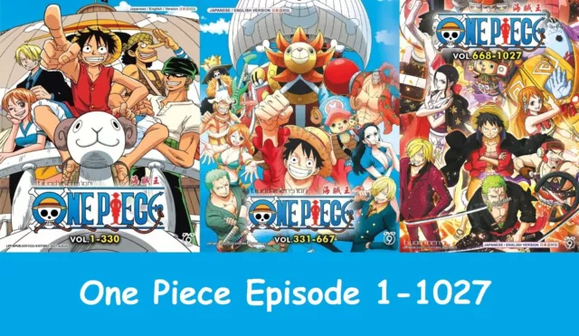 ANIME DVD~ENGLISH DUBBED~One Piece(1-1027 )FREE EXPRESS SHIP+FREEGIFT