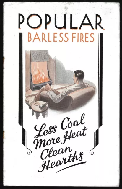 Vintage Popular Barless Fires Catalogue Harlow Albion Lexos Grates Advertising