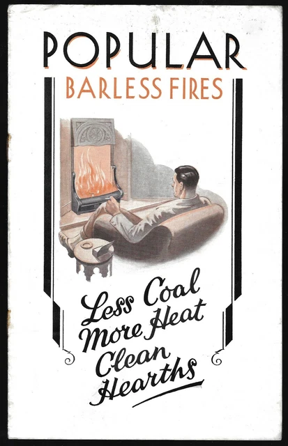 Vintage Popular Barless Fires Catalogue Harlow Albion Lexos Grates Advertising