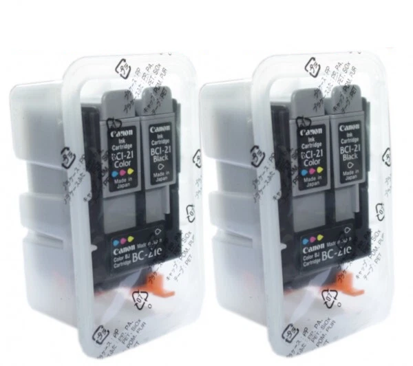 2x Original Canon Printhead BC-21e for Bjc 2000 4000 4300 Multipass C20 C30 C50