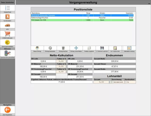 Elektriker Warenwirtschaft, Lagerverwaltung Rechnungssoftware auch Kleinbetriebe 3