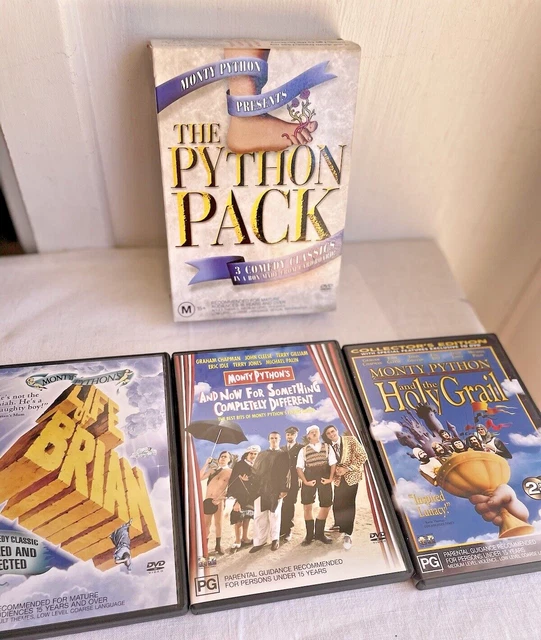 MONTY PYTHON PRESENTS: The Python Pack, 3 Comedy Classics | 4 DISC DVD ...