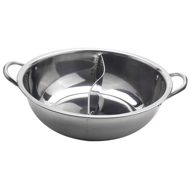 28 cm olla de fuego compartida acero inoxidable 28 cm utensilios de cocina olla de fuego dirigida T3M3