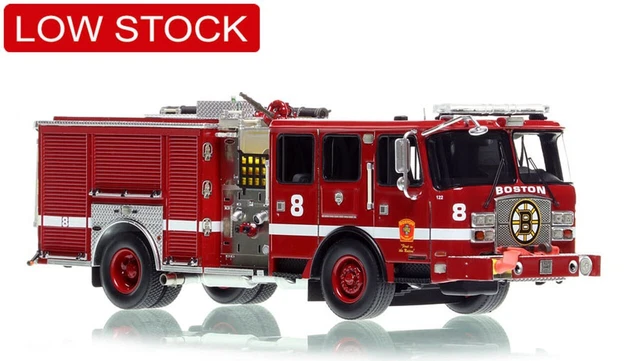 Fire Replicas 1/50 Boston FD 2018 E-One Typhoon Engine 8 North End Bruins New
