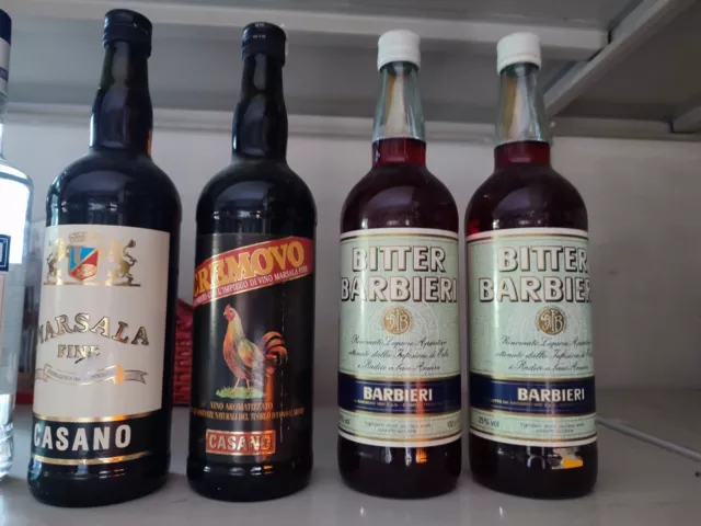 liquori vintage: Casano Marsala, Biancosarti, Barbieri, vodka, kibowi, amaretto