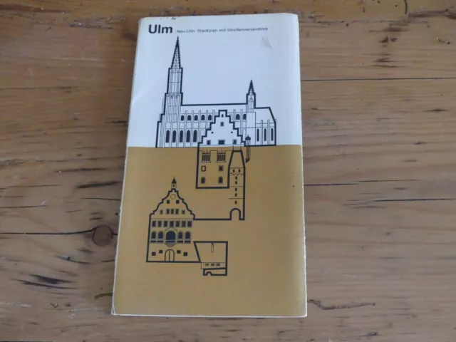 Ulm.  Neu-Ulm Stadtplan mit Straßenverzeichnis - Stadtmessungsamt Ulm (Hrsg.)