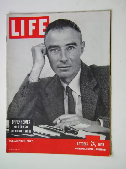 Life International magazine October 24, 1949 with oppenheimer