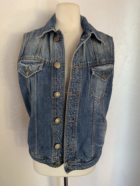 Jean Paul Gaultier denim vest Made in Italy size Small