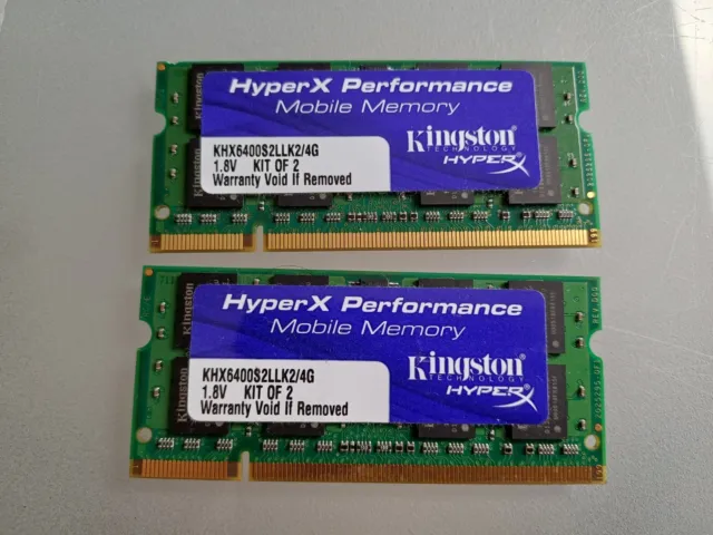 Kingston 4Gb Ddr2 Pc2-6400 800Mhz 200 Pin Laptop Ram Memory Sodimm
