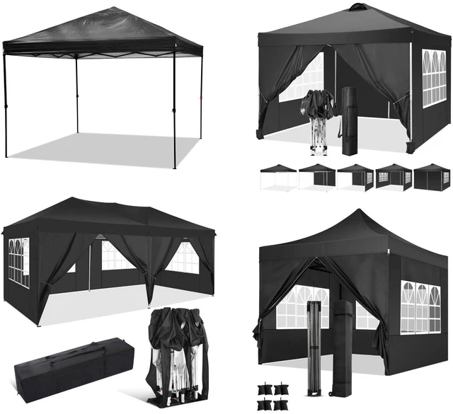 3x3/x6m Faltbar Pavillon Partyzelt Gartenpavillon Wasserdicht Pavillon UV-Schutz 2
