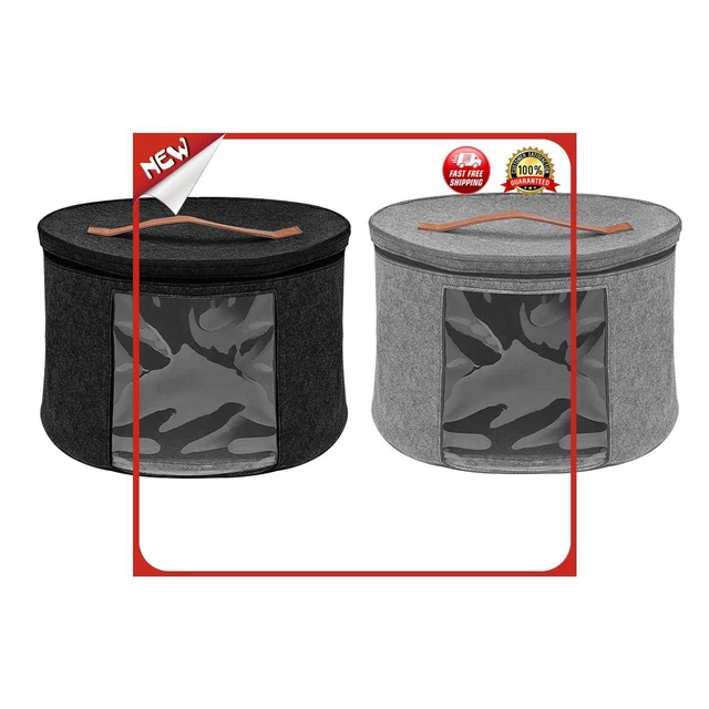 es Hat Storage Box Portable Felt Organizer Bucket Big Capacity Clothes Storage B