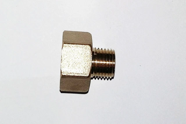 Adattatore presa 1/2 pollice BSP femmina a 1/4 pollice BSP maschio acqua aria carburante gas