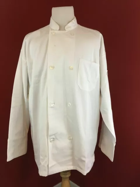 Uncommon Threads White MD poly/cotton Uniform Chef Coat Jackets