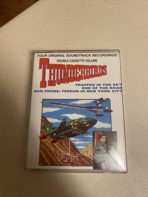 Thunderbirds Double Cassette X 2 Soundtrack Recording OST Tape Story Book 1992