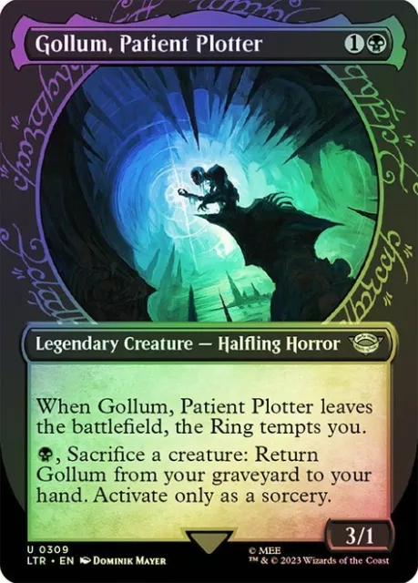 MTG LORD OF the Rings Delighted Halfling *Prerelease Borderless