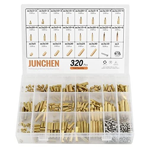 Brass Hex Standoff PCB Motherboard Male Female Hexagon Spacer Assortment Kit ...