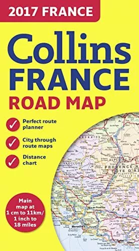 2017 Collins Map of France by Collins Maps Book The Cheap Fast Free Post