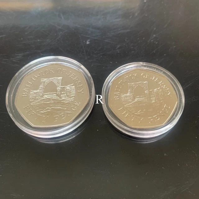 1997 BAILIWICK OF Jersey 50p Coin BUNC Large and Small Grosnez Castle Â£145.00 - PicClick UK