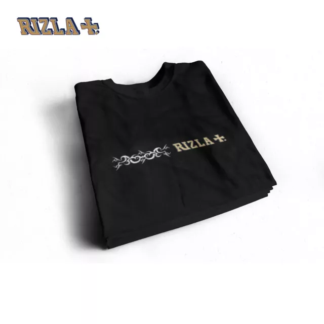 T SHIRT UOMO PARTICOLARI Firmate Rizla Maglietta Manica Corta Nera