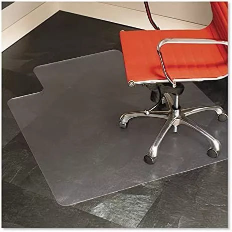 ES Robbins - Chair Mat for Hard Floors, Lip, 45w x 53l, Clear