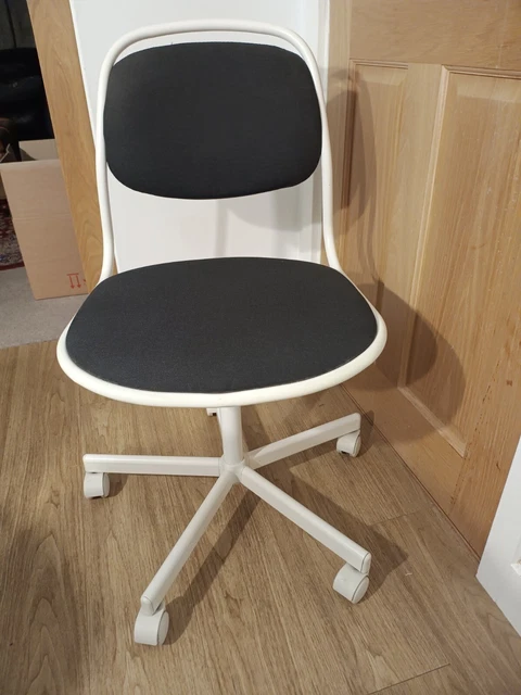 IKEA ORFJALL SWIVEL DESK CHAIR White And Charcoal Grey Adult