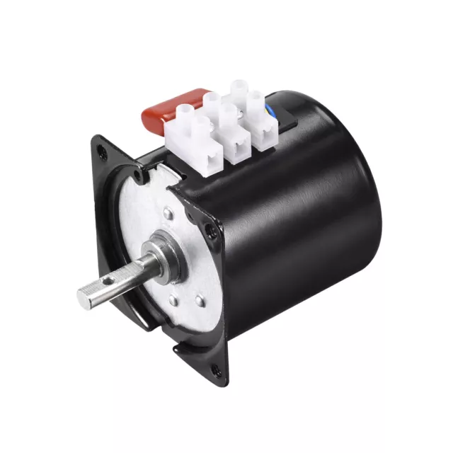 AC220V 2.5RPM Electric Synchronous Motor Metal Gear Turntable CW/CCW 14W 7mm Dia