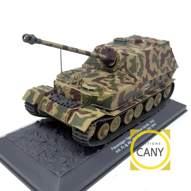 Miniature Altaya 1/43 - Char Allemand Bergepanzer Tiger (P) - Pologne 1944 - WW2