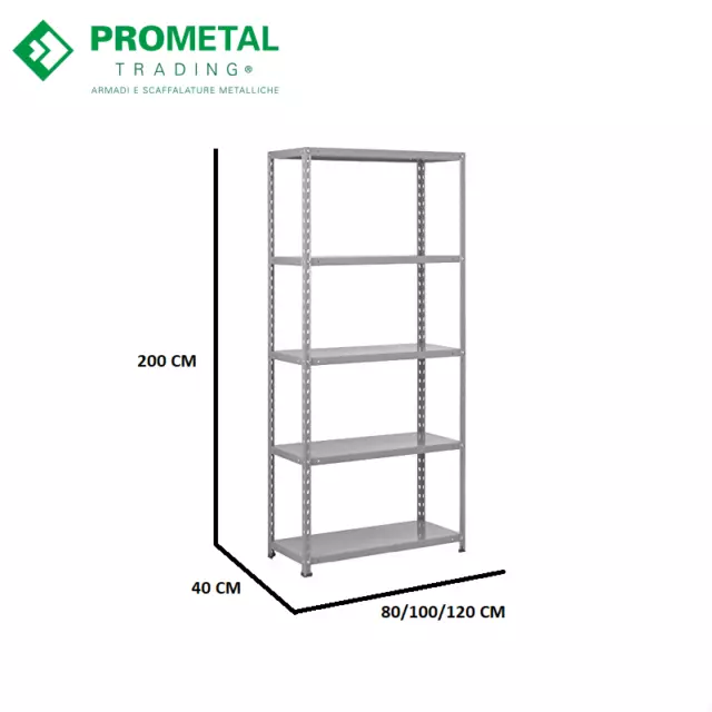 Scaffali in acciaio cromato 35x120